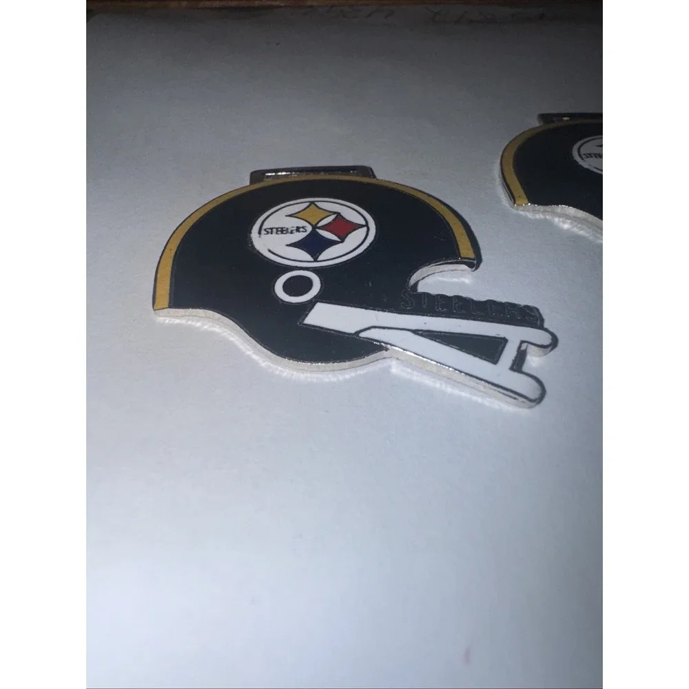 Two‎ Pcs. Pittsburg steelers Watch Fob key chain Ring Cool Charm Football Helmet